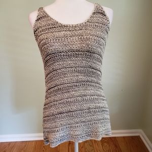 Vince Knit Woven Sleeveless Tank